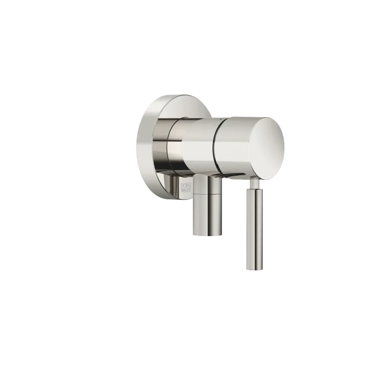 Concealed single-lever mixer with cover plate with integrated shower connection - Platinum - 36 046 660-08