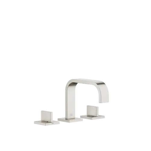 MEM Mélangeur lavabo à 3 trous avec garniture d'écoulement - Platine brossé - 20 705 782-06 0010