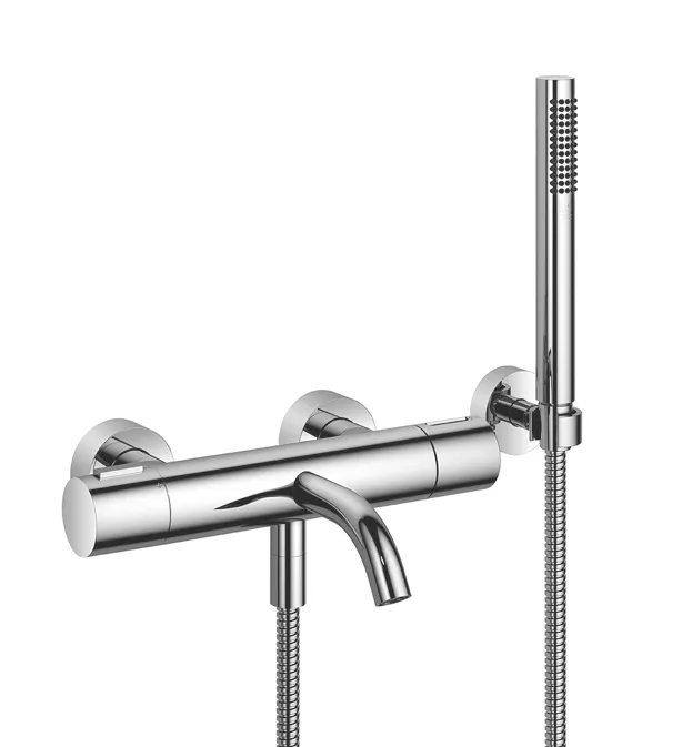 META Bath thermostat for wall mounting with hand shower set - Dark Chrome - 34 234 979-19 0050