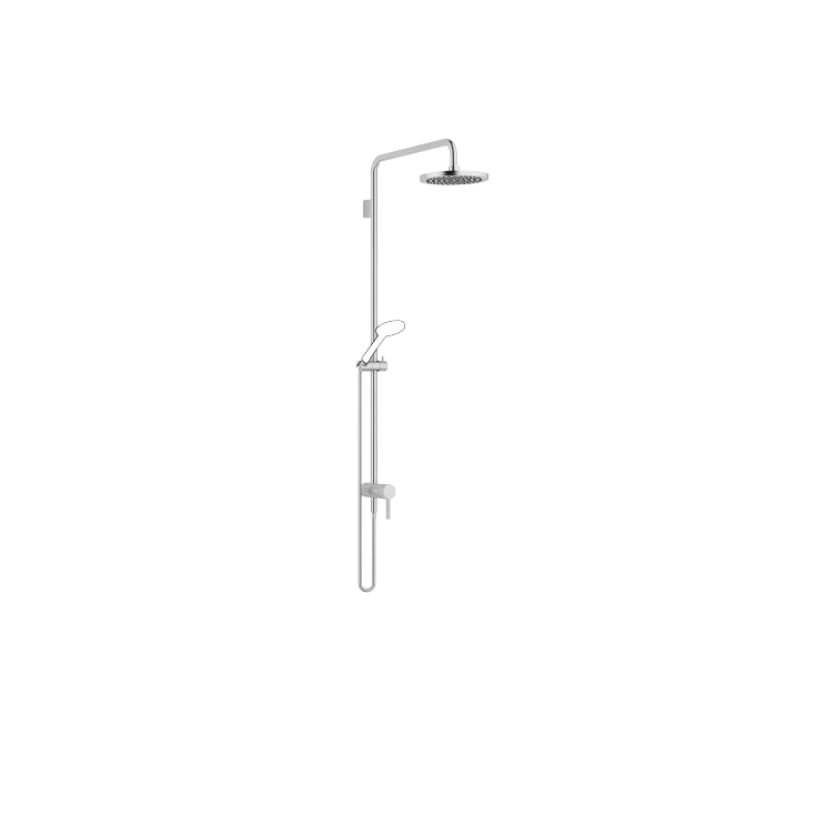 Showerpipe with single-lever shower mixer without hand shower - Brushed Chrome - 36 112 970-93 0050