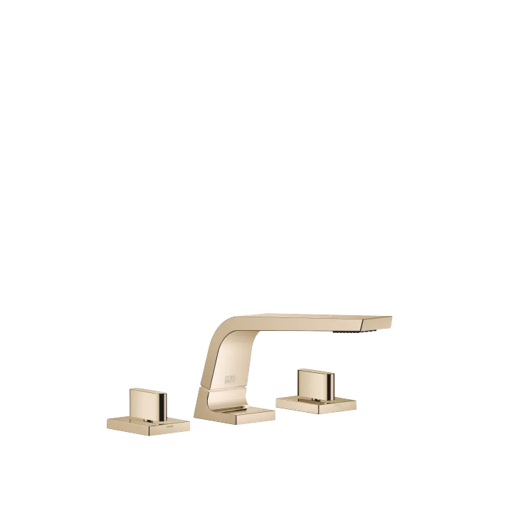 CL.1 Batería americana de lavabo sin válvula - Champagne (Oro 22k) - Set que contiene 3 artículos