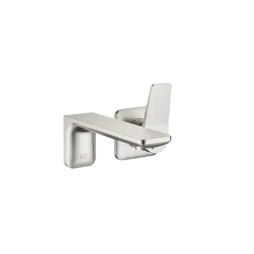 LISSÉ Mitigeur monocommande de lavabo mural sans garniture d’écoulement - Platine brossé - 36 860 845-06