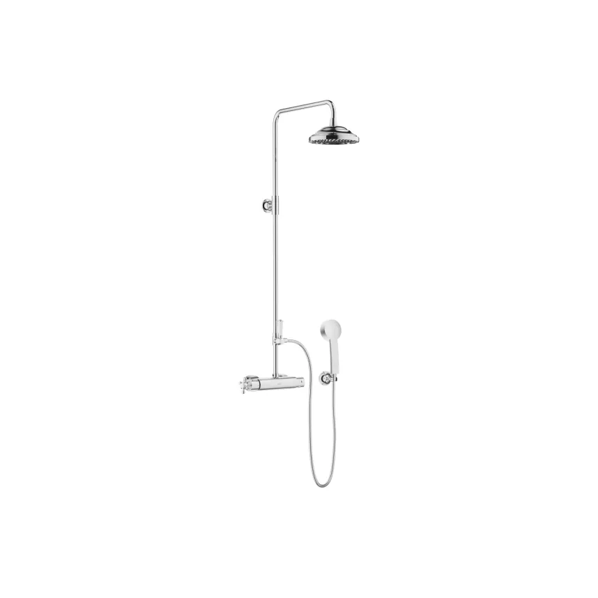Exposed shower set with shower thermostat - Set containing 3 articles