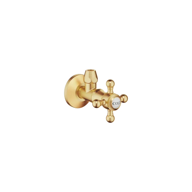 MADISON Angle valve - Brushed Durabrass (23kt Gold) - 22 900 360-28