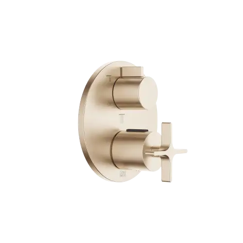 VAIA Concealed thermostat with three function volume control - Brushed Champagne (22kt Gold) - 36 427 809-46