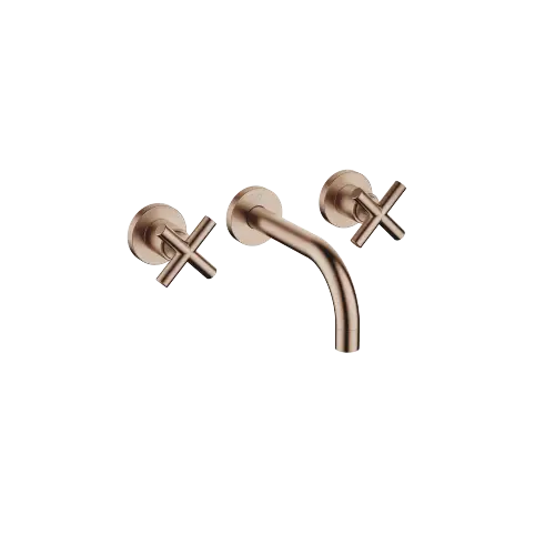 TARA Wall-mounted basin mixer without pop-up waste - Brushed Bronze (PVD) - 36 707 892-42
