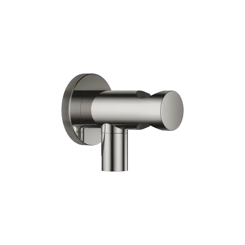 Wandanschlussbogen mit integriertem Brausehalter - Dark Chrome - 28 490 660-19
