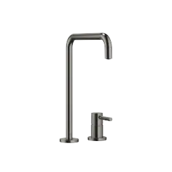 META SQUARE Mitigeur à deux trous avec rosaces individuelles - Dark Platinum brossé - 32 815 861-99 0010