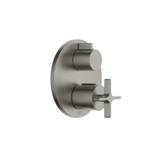 VAIA Concealed thermostat with two function volume control - Brushed Dark Platinum - 36 426 809-99