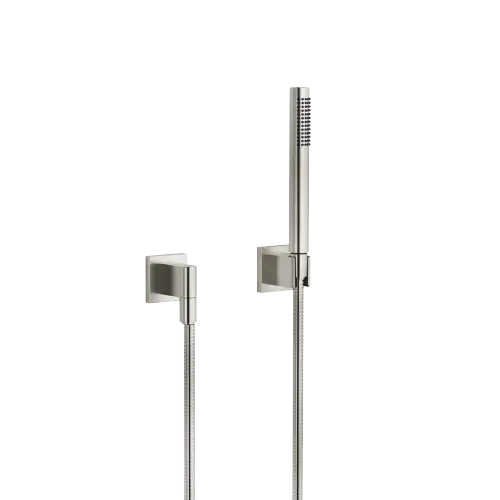 Hand shower set with individual rosettes - Brushed Platinum - 27 808 980-06