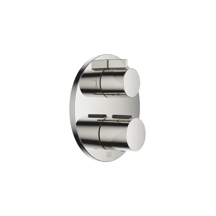 Concealed thermostat with two function volume control - Platinum - 36 426 970-08