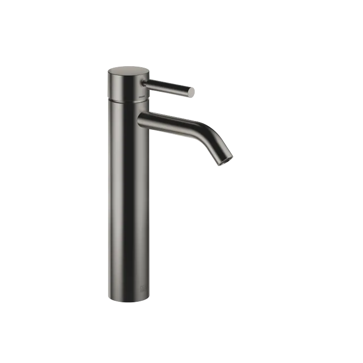 META Single-lever basin mixer with raised base without pop-up waste - Brushed Dark Platinum - 33 537 660-99 0010