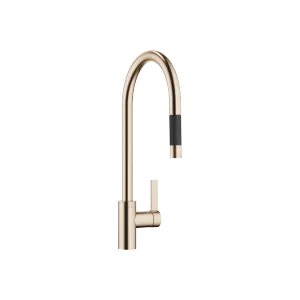 TARA ULTRA Single-lever mixer Pull-down with spray function - Brushed Champagne (22kt Gold) - 33 870 875-46 0010