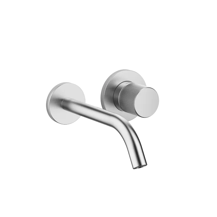 META META PURE Mitigeur monocommande de lavabo mural sans garniture d’écoulement - Chrome brossé - 36 860 664-93 0010