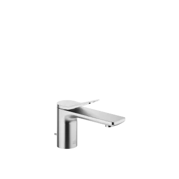 LISSÉ Chrome brossé Robinetteries de lavabo: Mitigeur monocommande de lavabo avec garniture d'écoulement