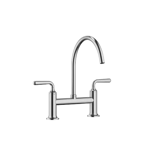 VAIA Two-hole bridge mixer For sprayer / professional sprayer - Brushed Chrome - 19 815 809-93 0010