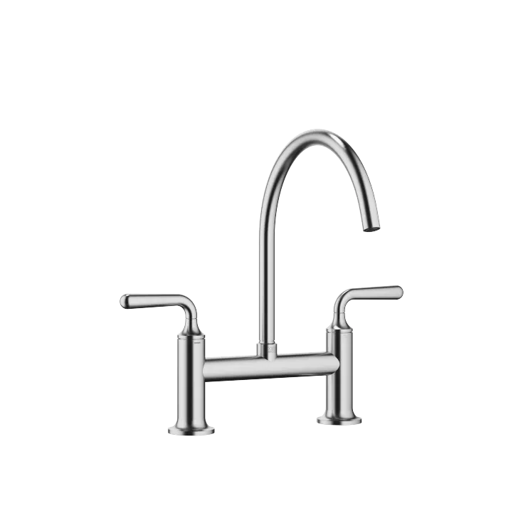 VAIA Two-hole bridge mixer For sprayer / professional sprayer - Brushed Chrome - 19 815 809-93 0010
