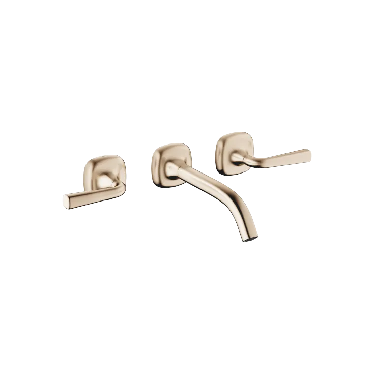 COYA Wall-mounted basin mixer without pop-up waste - Brushed Champagne (22kt Gold) - 36 712 414-46