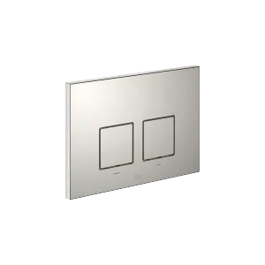 Flush plate for concealed WC cisterns made by Geberit angular - Platinum - 12 665 980-08