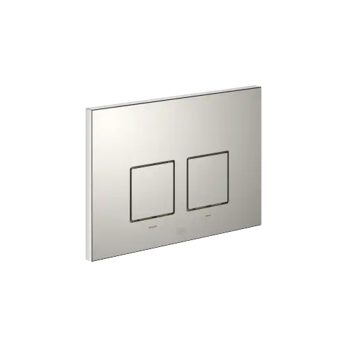 Piastra di lavaggio per cassette WC-UP di Geberit angolare - Platinato - 12 665 980-08