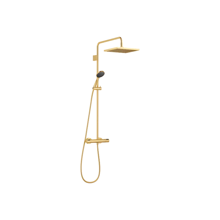 Shower pipe with shower thermostat with hand shower set - Set containing 2 articles