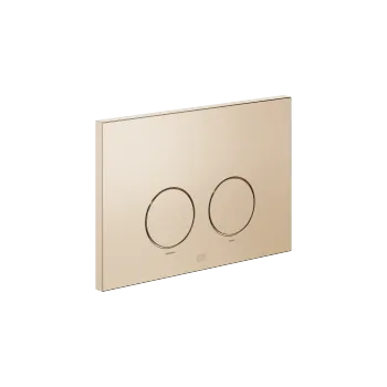 Flush plate for concealed WC cisterns made by Geberit round - Brushed Champagne (22kt Gold) - 12 665 979-46