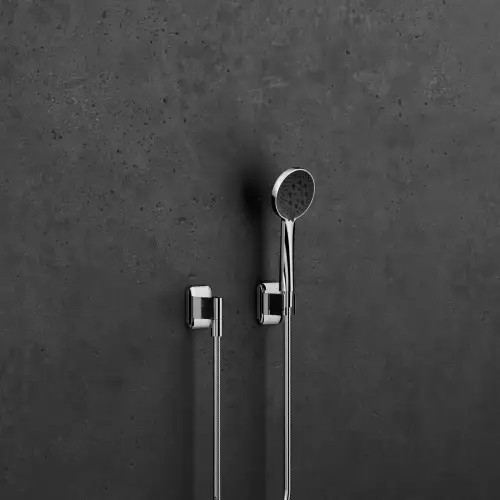 LISSÉ Hand shower set with individual rosettes - Brushed Dark Platinum - 27 803 845-99