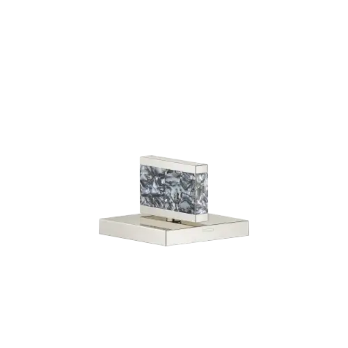 Handle Nature Squared Black Agate Ariel - Platinum - XV-01 4764