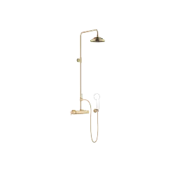 MADISON Shower Pipe mit Brause-Thermostat - Messing (23kt Gold) - Set aus 2 Artikeln