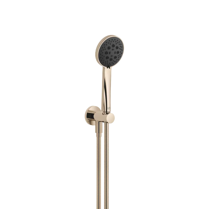 Hand shower set with integrated shower holder - Light Gold - 27 803 660-26 0050