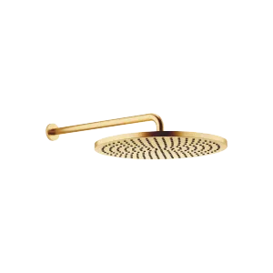Rain shower with wall fixing FlowReduce 400 mm - Brushed Durabrass (23kt Gold) - 28 658 970-28