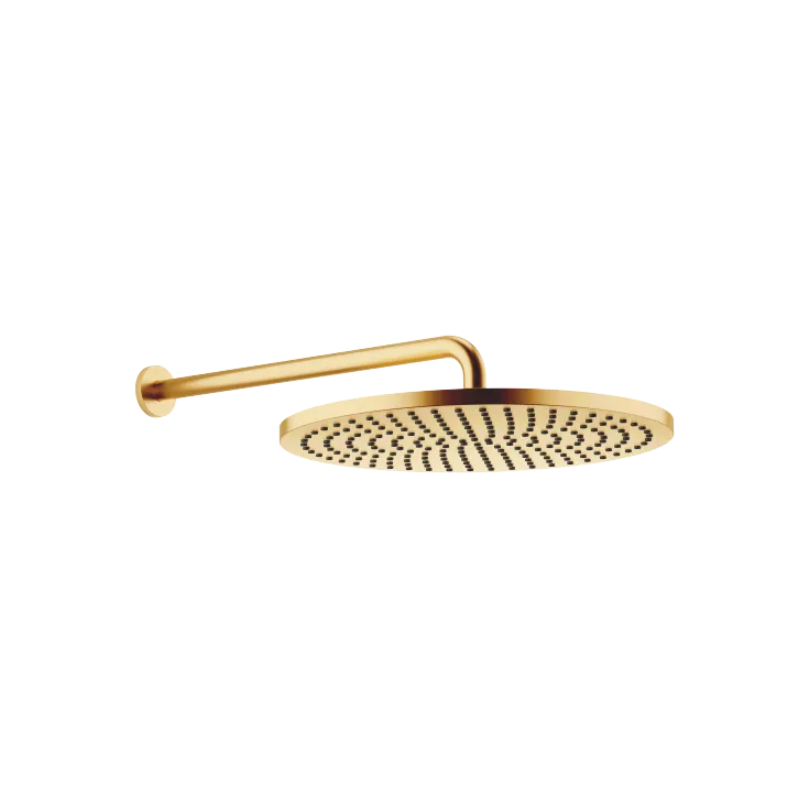 Rain shower with wall fixing FlowReduce 400 mm - Brushed Durabrass (23kt Gold) - 28 658 970-28