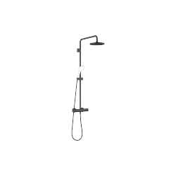 Shower Pipe mit Brause-Thermostat ohne Handbrause FlowReduce - Schwarz matt - 34 459 979-33
