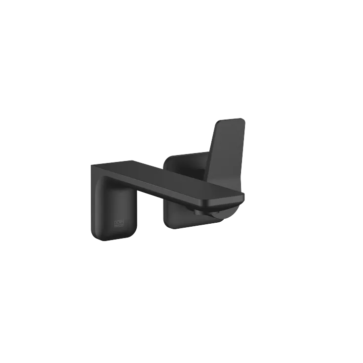LISSÉ Wall-mounted single-lever basin mixer without pop-up waste - Matte Black - 36 860 845-33