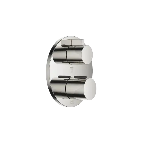 Concealed thermostat with three function volume control - Platinum - 36 427 970-08