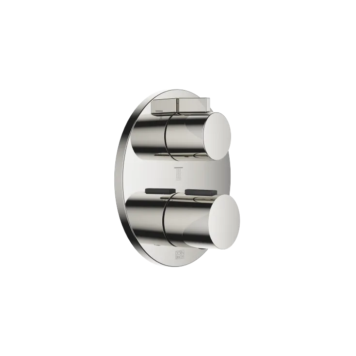 Concealed thermostat with three function volume control - Platinum - 36 427 970-08