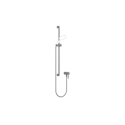 Mitigeur monocommande encastré avec raccord de douche intégré avec garniture de douche sans douchette - Dark Platinum brossé - 36 110 970-99