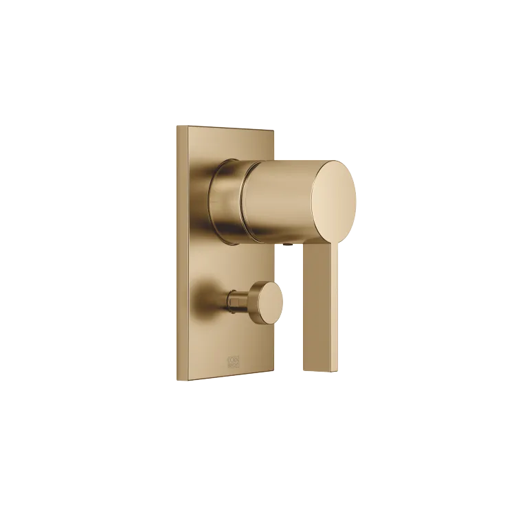 Concealed single-lever mixer with diverter - Brushed Dark Brass - 36 120 670-39