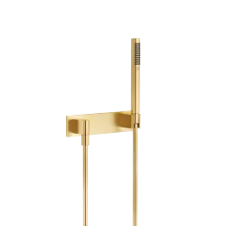 Hand shower set with cover plate - Brushed Durabrass (23kt Gold) - 27 818 980-28 0050