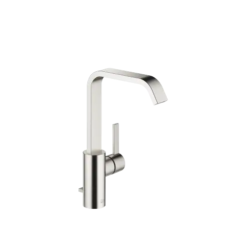 IMO Single-lever basin mixer with high spout with pop-up waste - Brushed Platinum - 33 528 671-06