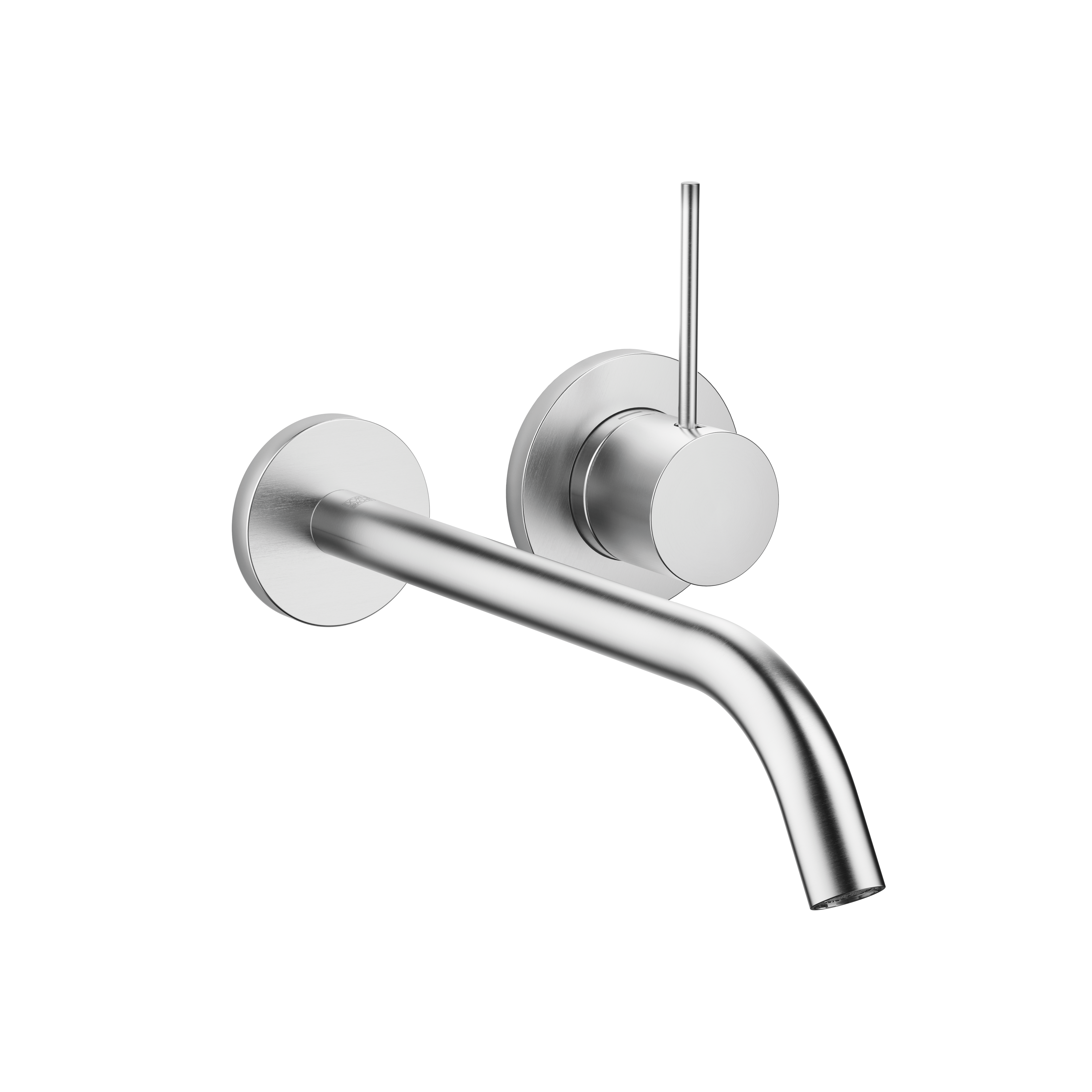 META Brushed Chrome : META SLIM Wall-mounted single-lever basin mixer ...