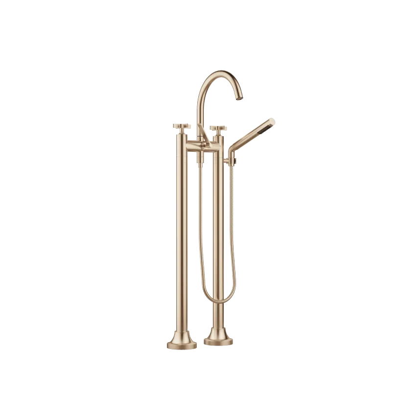 VAIA Brushed Champagne (22kt Gold) Bath faucets Twohole bath mixer