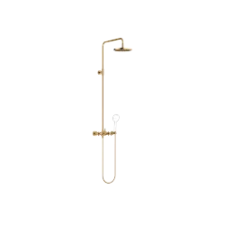 TARA Showerpipe without hand shower FlowReduce 220 mm - Brushed Durabrass (23kt Gold) - 26 633 892-28