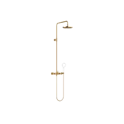 TARA Showerpipe senza doccetta FlowReduce 220 mm - Ottone spazzolato (Oro 23k) - 26 633 892-28