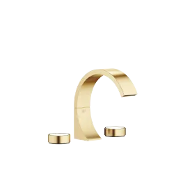 CYO Three-hole basin mixer with pop-up waste - Brushed Durabrass (23kt Gold) - 20 713 811-28