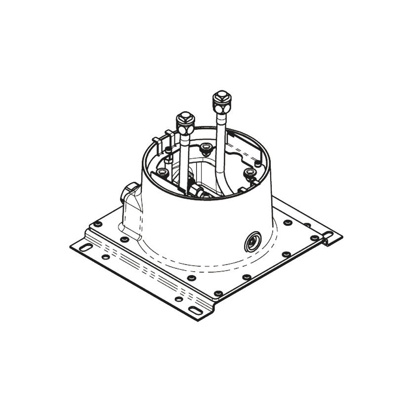 SERIES–VARIOUS Concealed rough parts: Concealed ceiling installation