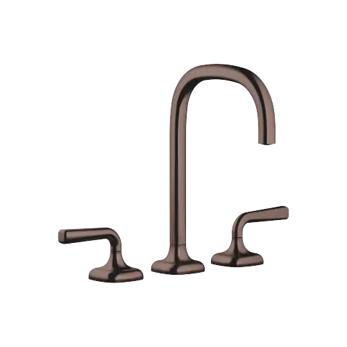 COYA Three-hole basin mixer with pop-up waste - Brushed Dark Bronze (PVD) - 20 713 414-43