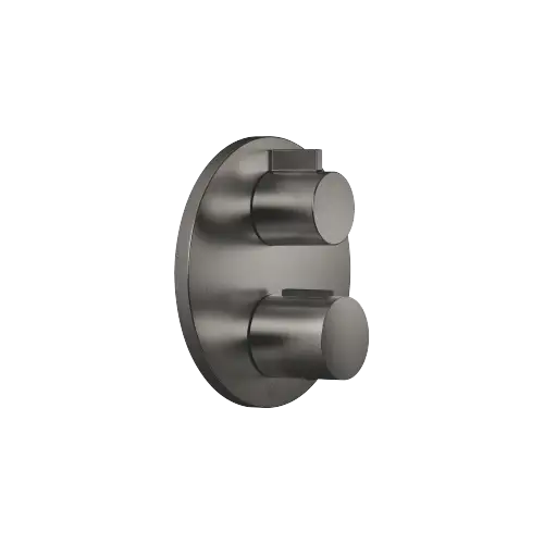 Concealed thermostat with one function volume control - Brushed Dark Platinum - 36 425 970-99