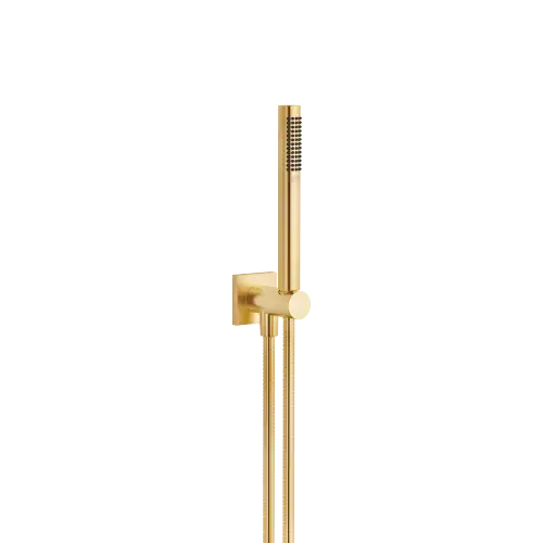 Hand shower set with integrated wall bracket - Brushed Durabrass (23kt Gold) - 27 812 970-28 0010