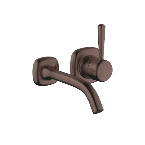 COYA Wall-mounted single-lever basin mixer without pop-up waste - Brushed Dark Bronze (PVD) - 36 860 404-43